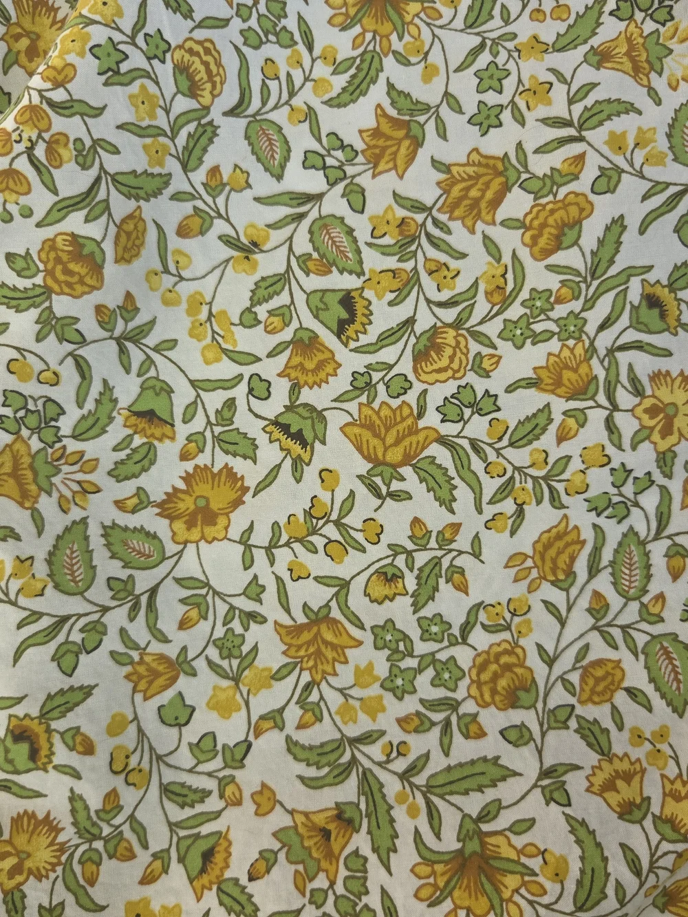 Girls Crewcuts Yellow Floral Button-Front Dress Size 12